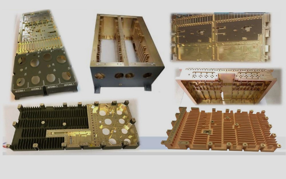 Precision-machined RF and microwave housings